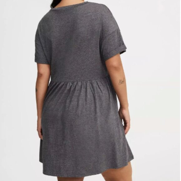 NEW - Torrid Heather Charcoal Oversized Lounge Dress - Size 3X (22/24) - Picture 4 of 4